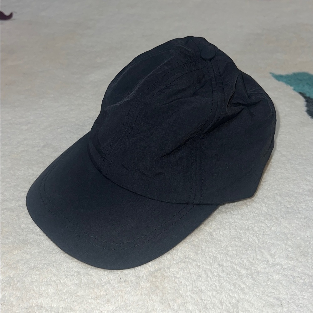 H&M Black Nylon Gray Baseball Cap
